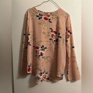 Floral Print Women's Top - Medium